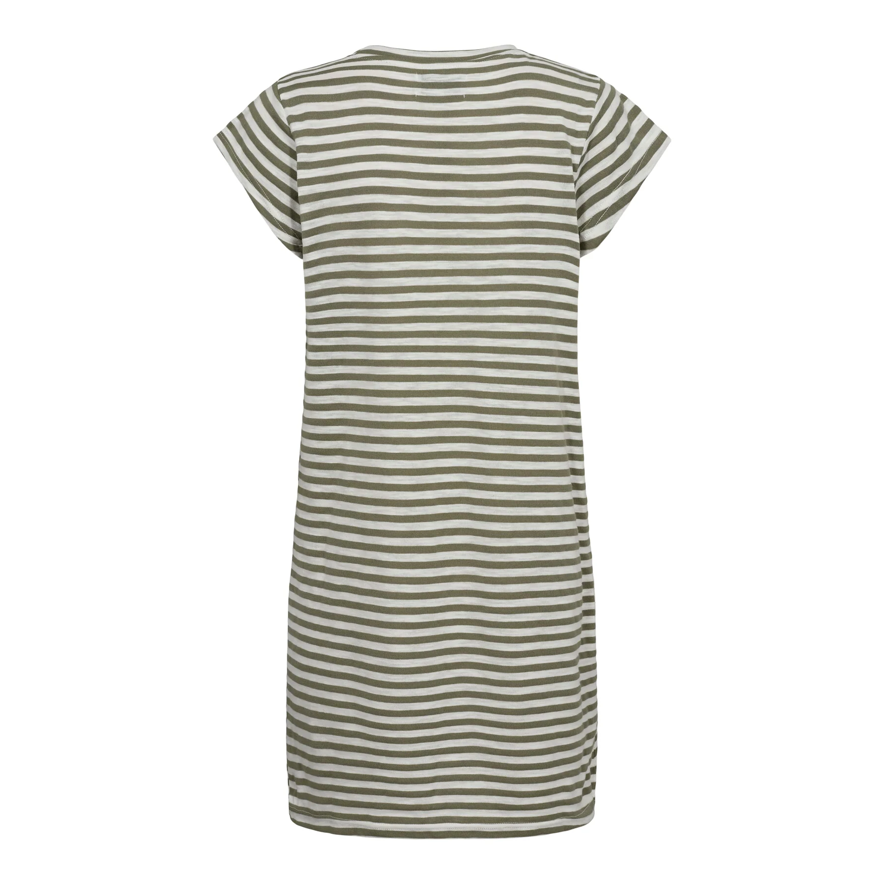 Liberte Ulla-Stripe-Tshirt-Dress army white stripe