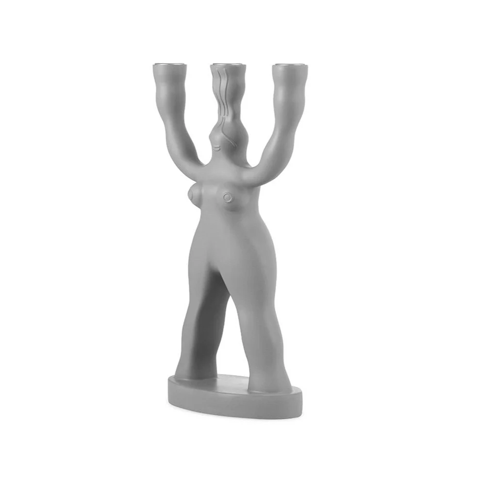 Normann Copenhagen  Manikhin 3-armed lysestage - grå