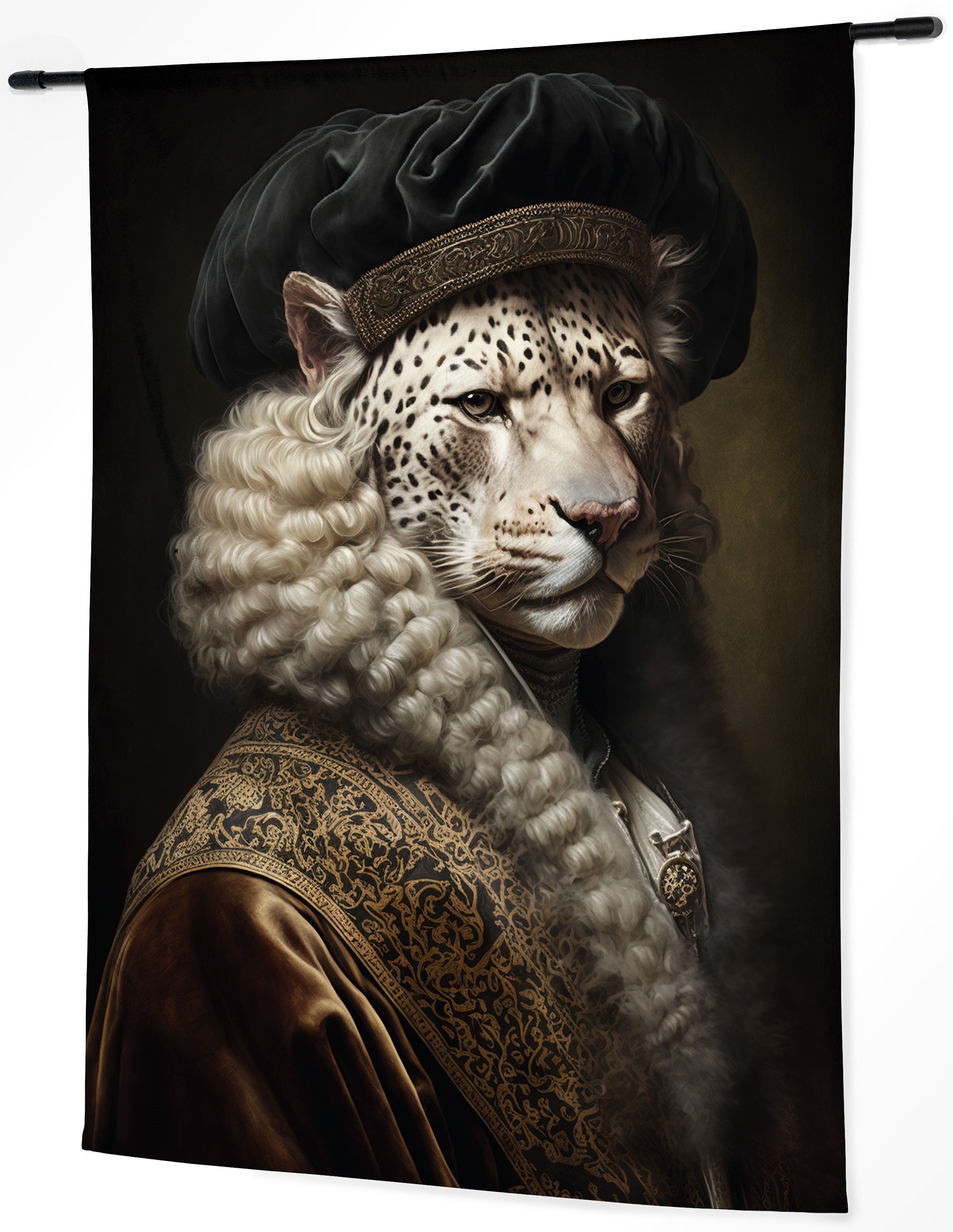 Wandkleed Snow Leopard