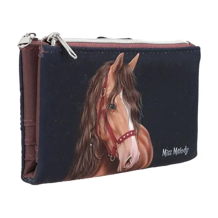 Depesche Miss Melody Portemonnaie mit Herzsteppung GLITTER HORSE
