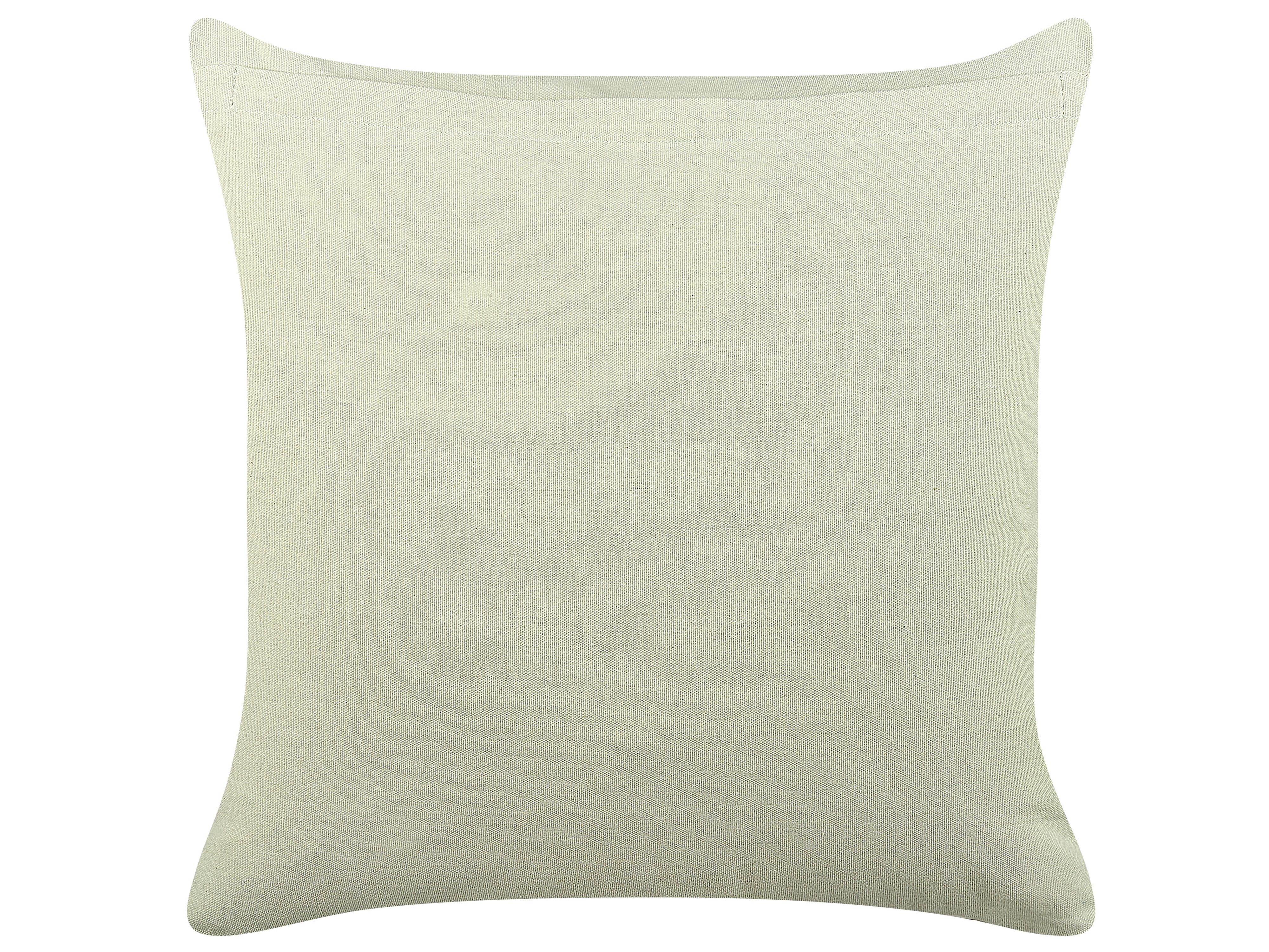 Sierkussen RUNGIA Fluweel 45 x 45 cm Groen bloempatroon