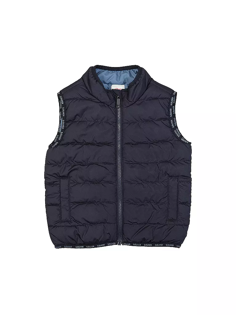 S.OLIVER Jungen Steppgilet  dunkelblau