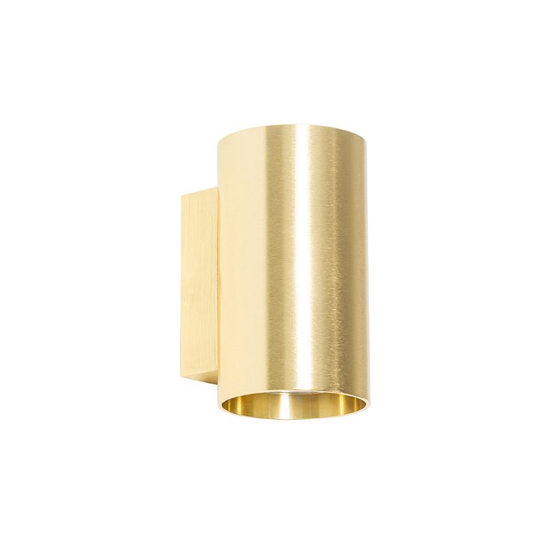 Moderne wandlamp goud rond 2-lichts - Sandy