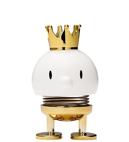 Hoptimist King Junior BumBlå - 12 cm - Hvid/Guld