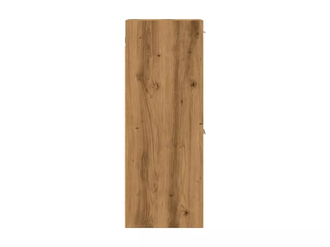 Armoire de salle de bain suspendue chêne artisanal 30x30x80 cm