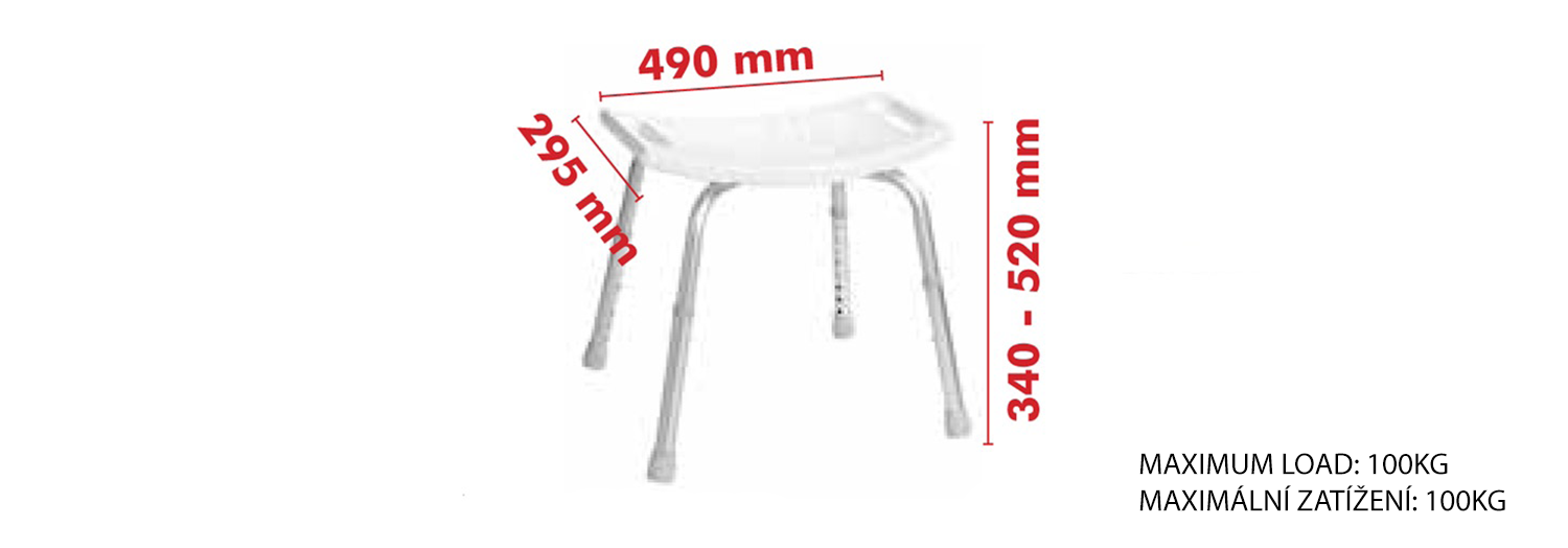 Sapho Handicap badkruk 52x49cm wit