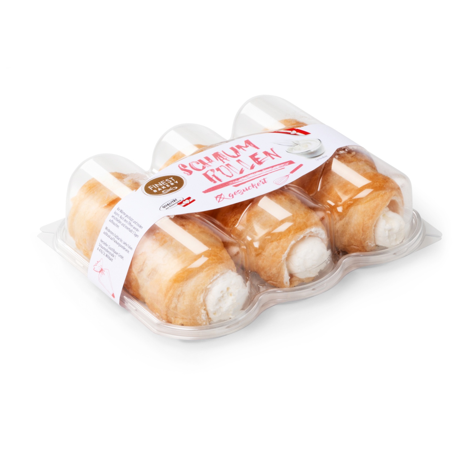 FINEST BAKERY Schaumrollen, Gezuckert 120 g