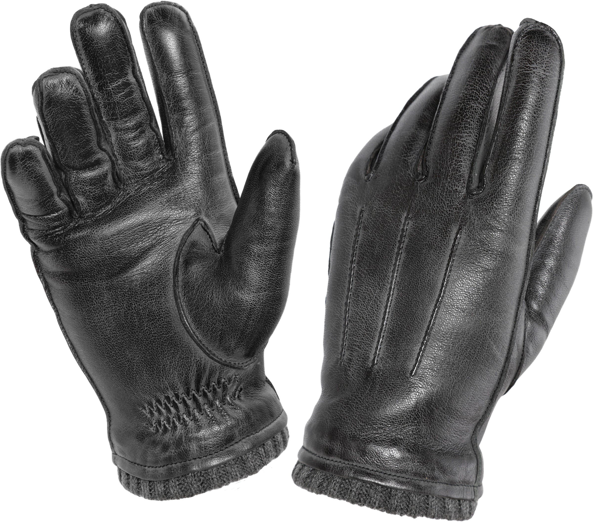 PEARLWOOD Lederhandschuhe »Wilson«, Vintage Optik durch Waxfinish