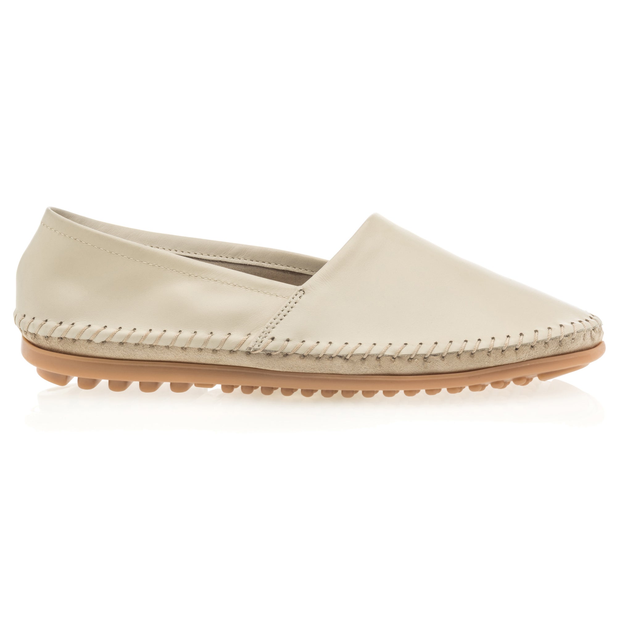 Mocassins Femme en cuir beige