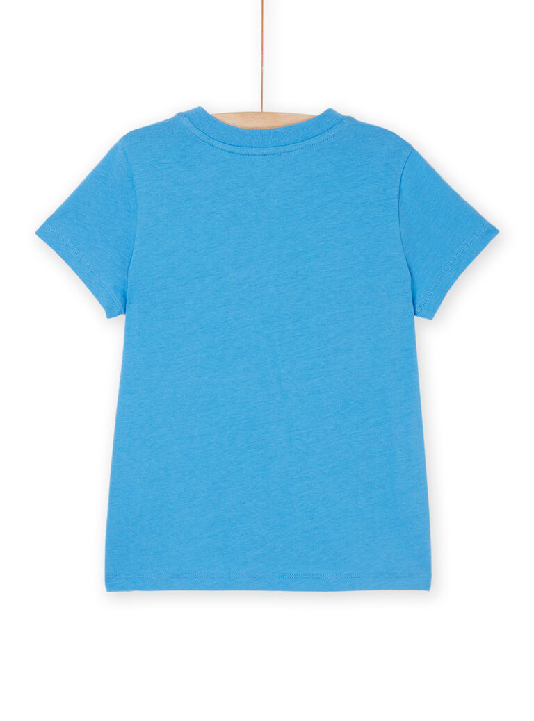 T-shirt bleu à motif tigre