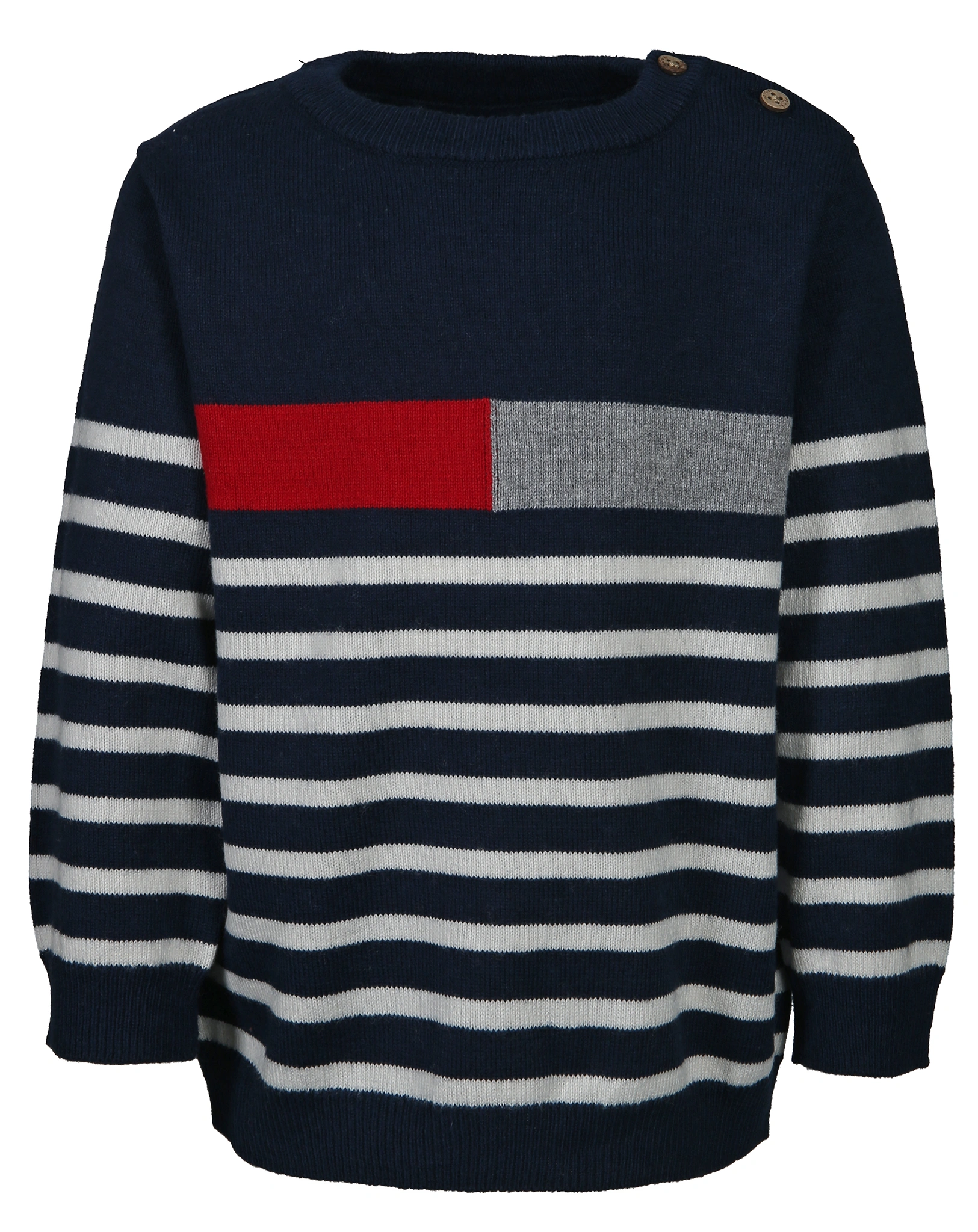 Strickpullover COMFY gestreift in dark navy