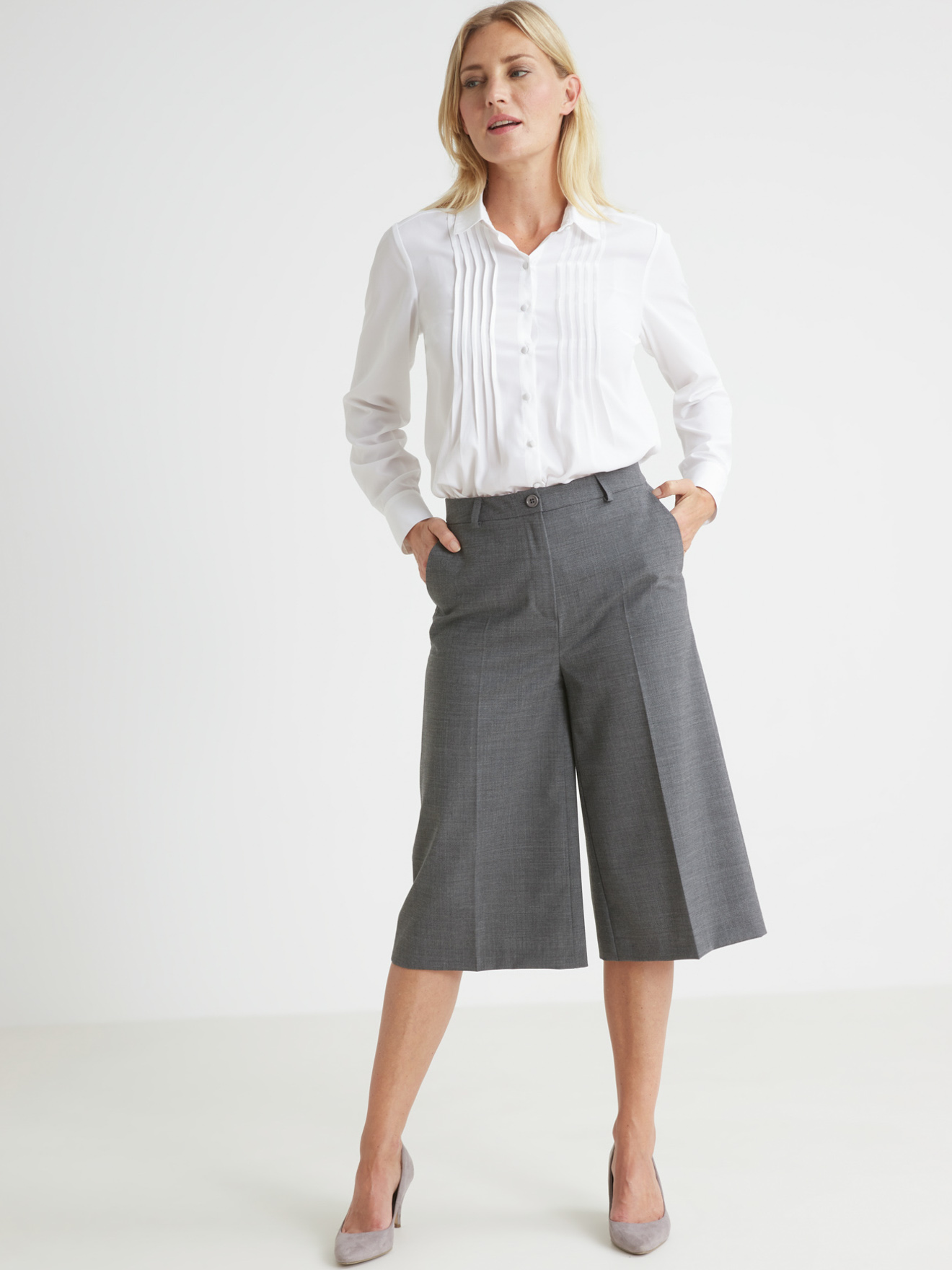 Jupe-culotte élastiquée dos