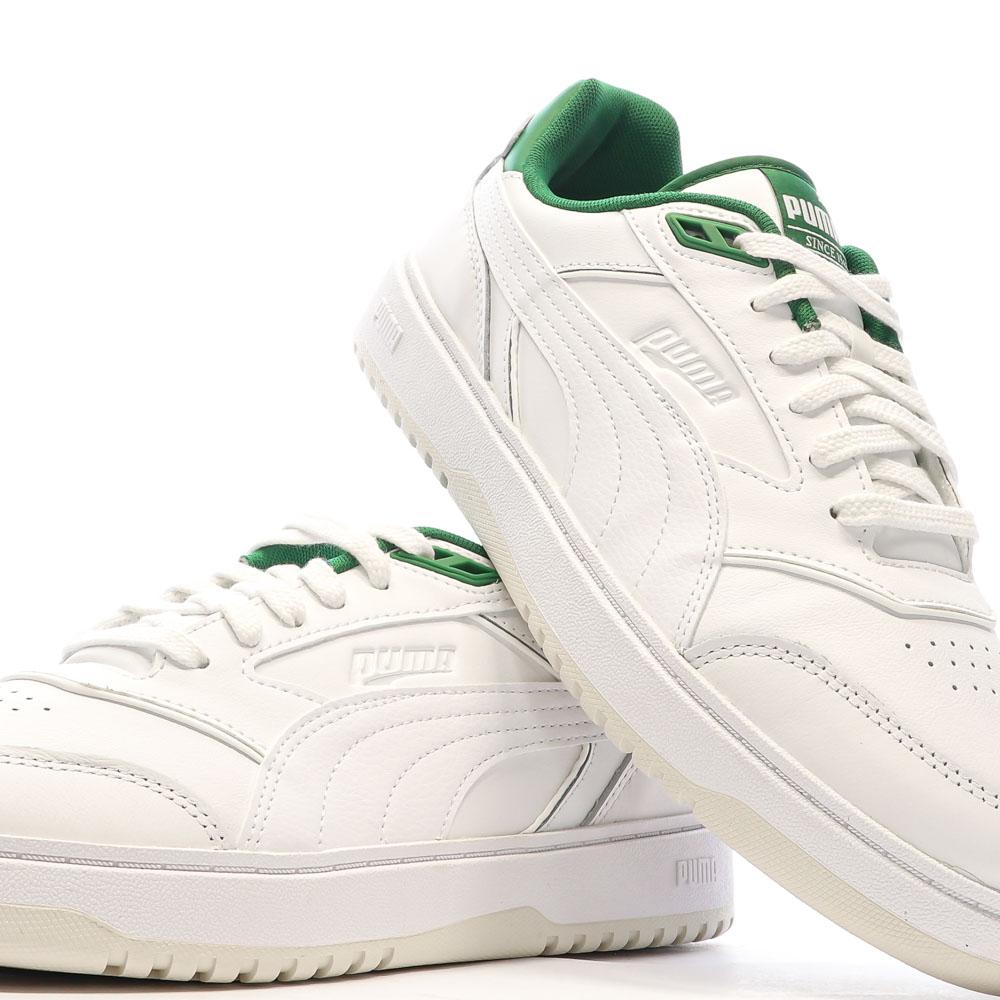 Puma Baskets Blanches/Vertes Homme Puma Doublecourt03