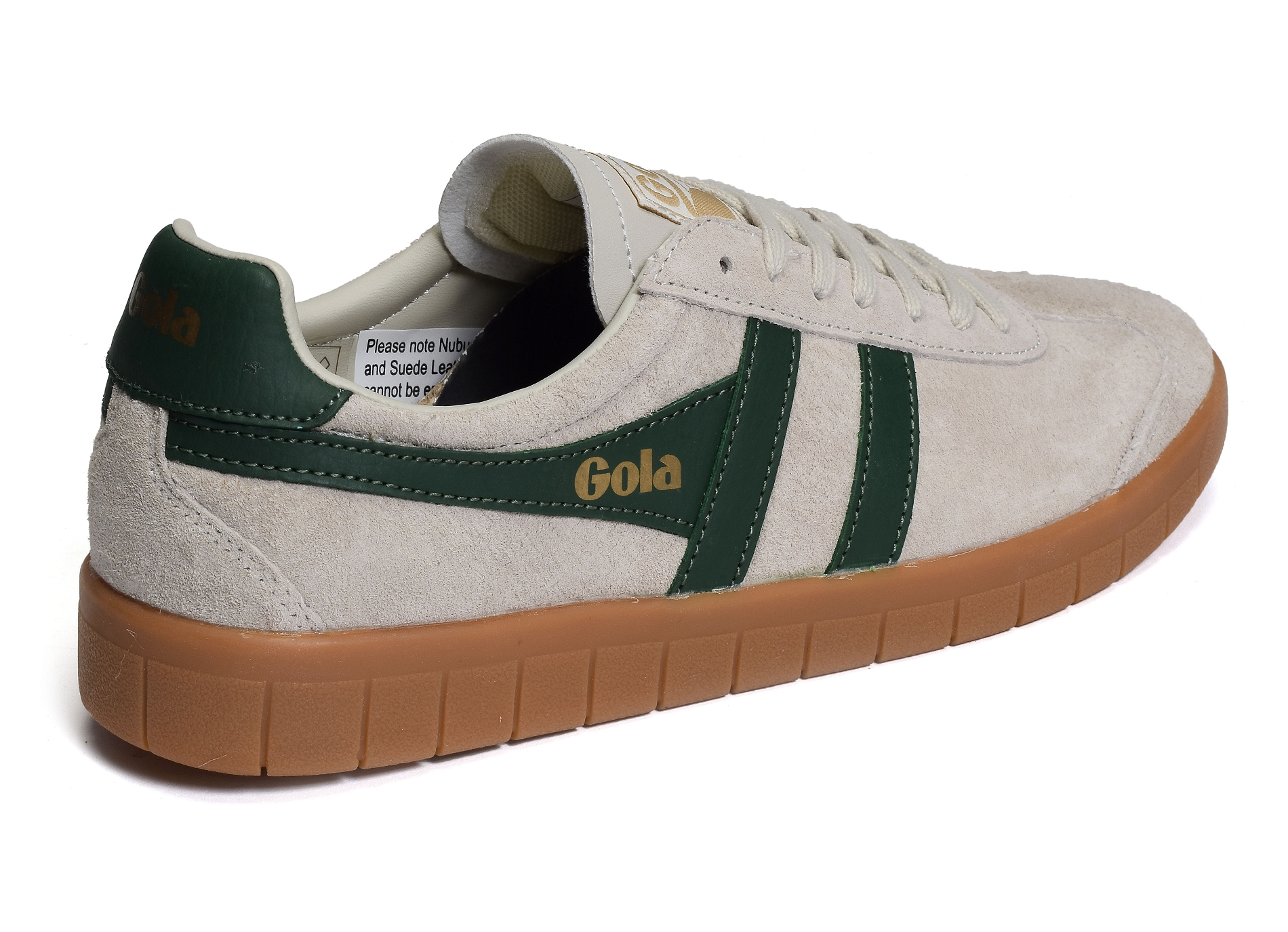 Hurricane suede trainers beige vert