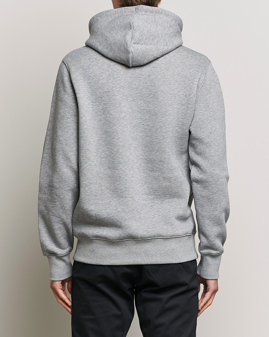 GANT Original Shield Logo Hoodie Grey Melange