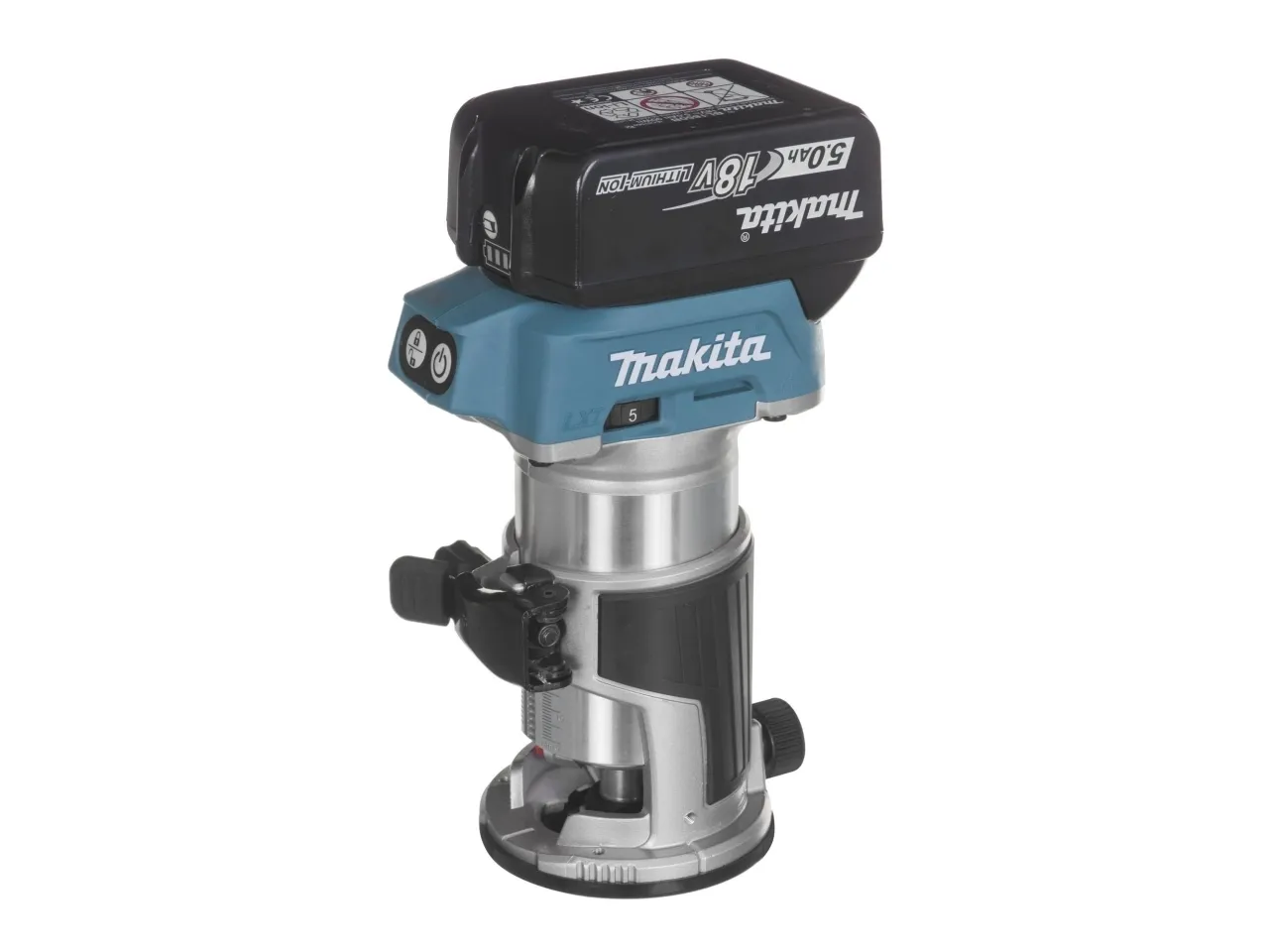 Makita DRT50 - Pyntrouter - ledningfri - spændepatron 8 mm - intet batteri - 18 V - SOLO