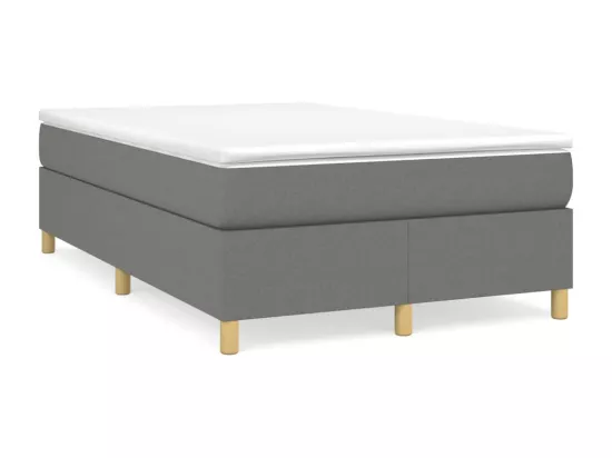Sommier à lattes de lit Gris foncé 120x200 cm Tissu