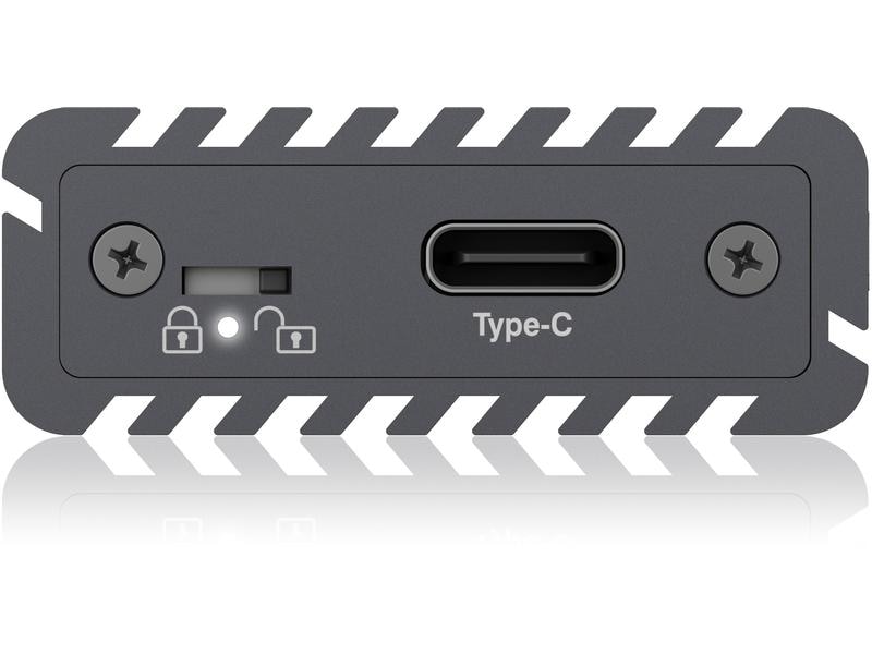 ICY BOX Externes Gehäuse IB-1817MC-C31 M.2 Externes Type-C Gehäuse für M.2 NVMe SSD