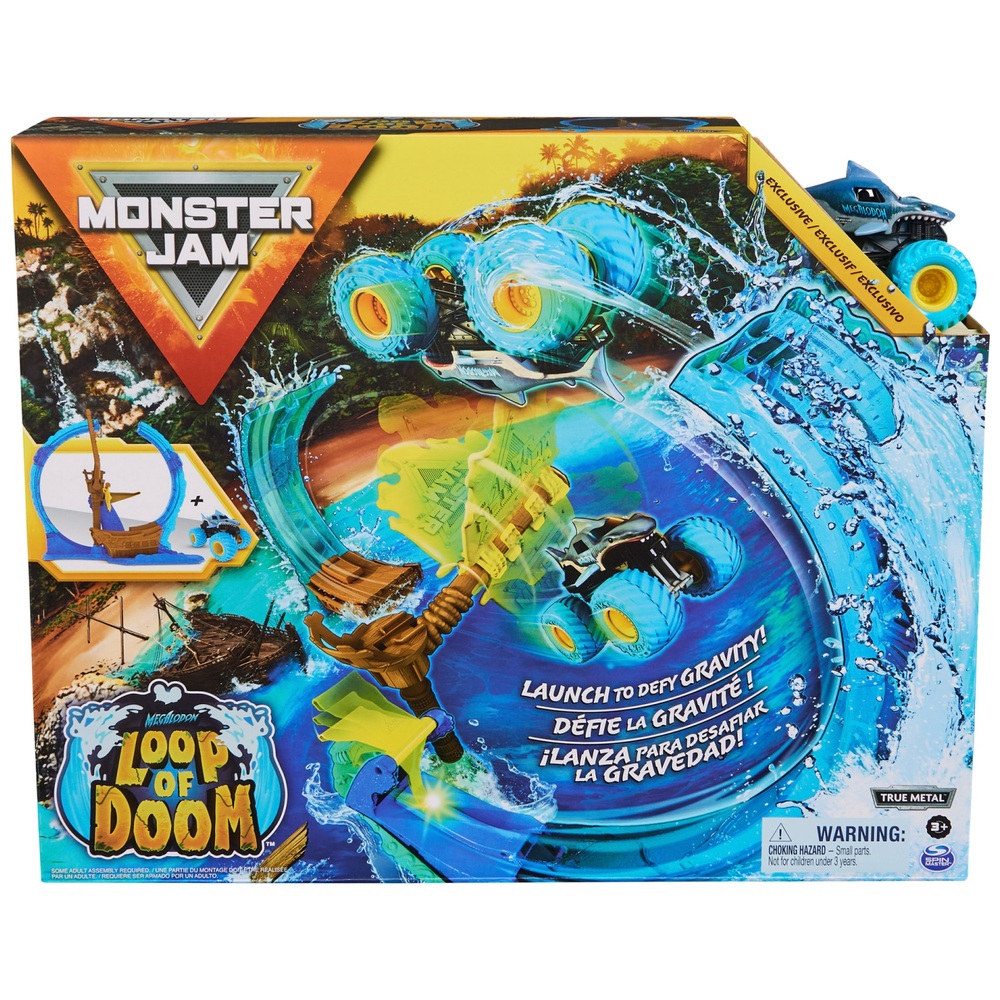 Monster Jam Megalodon Loop of Doom Stunt-Spielset