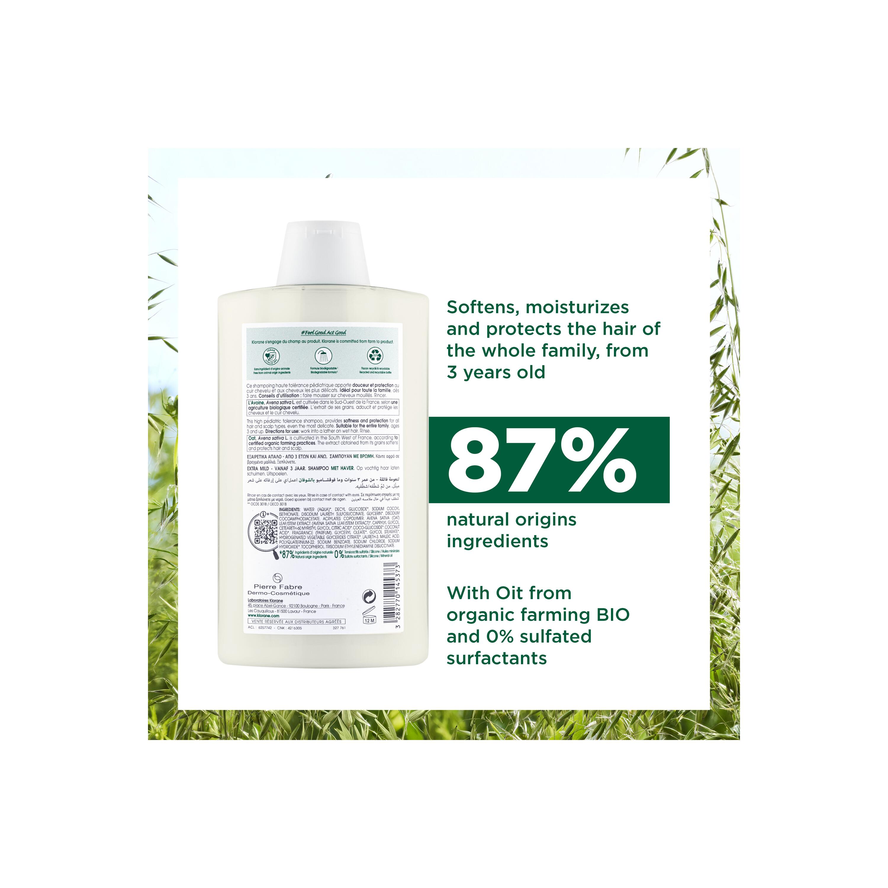 Klorane Hafer Bio Shampoo liq Tb 100 ml