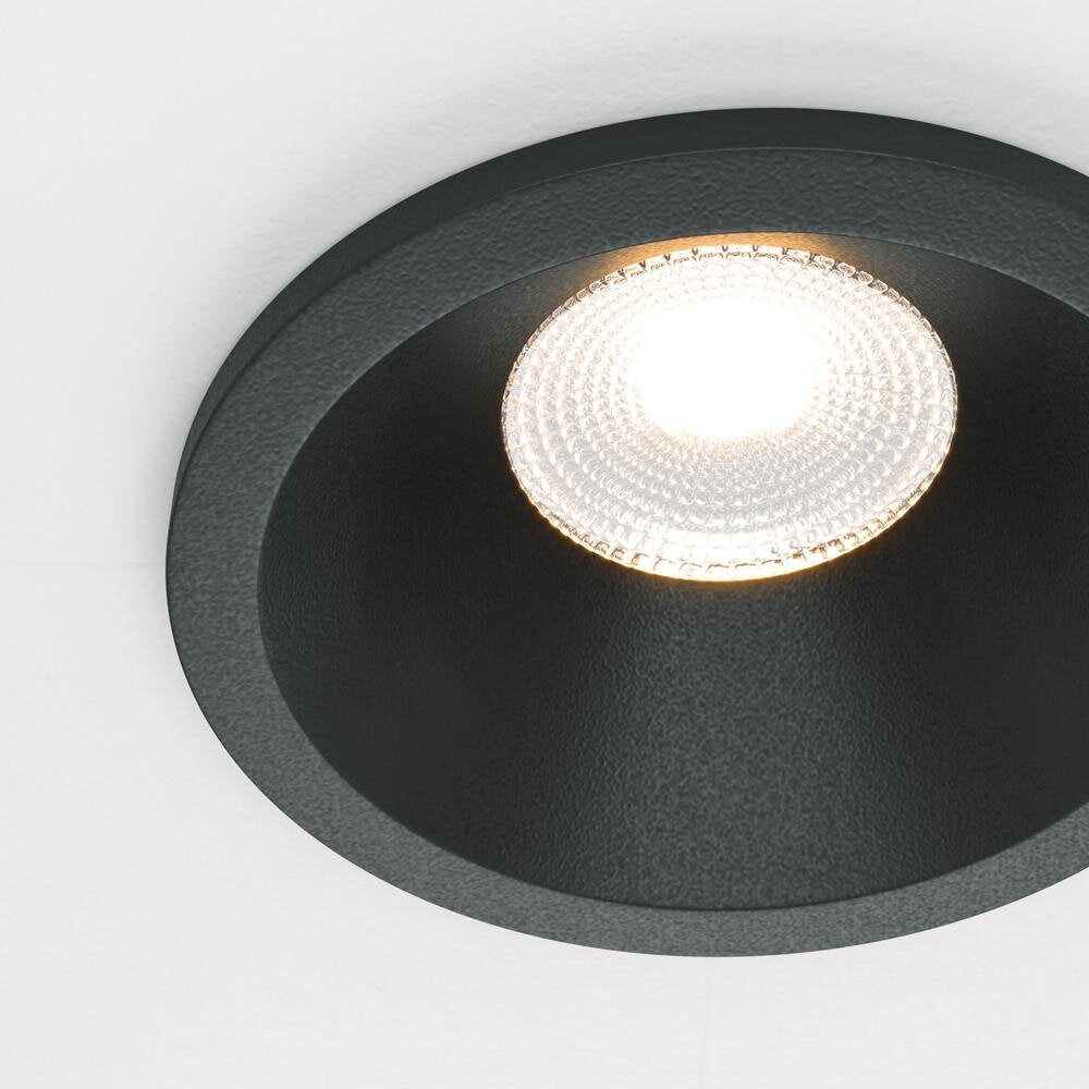 LED inbouw plafondspot Zoom in zwart 6W 420lm IP65 3000K