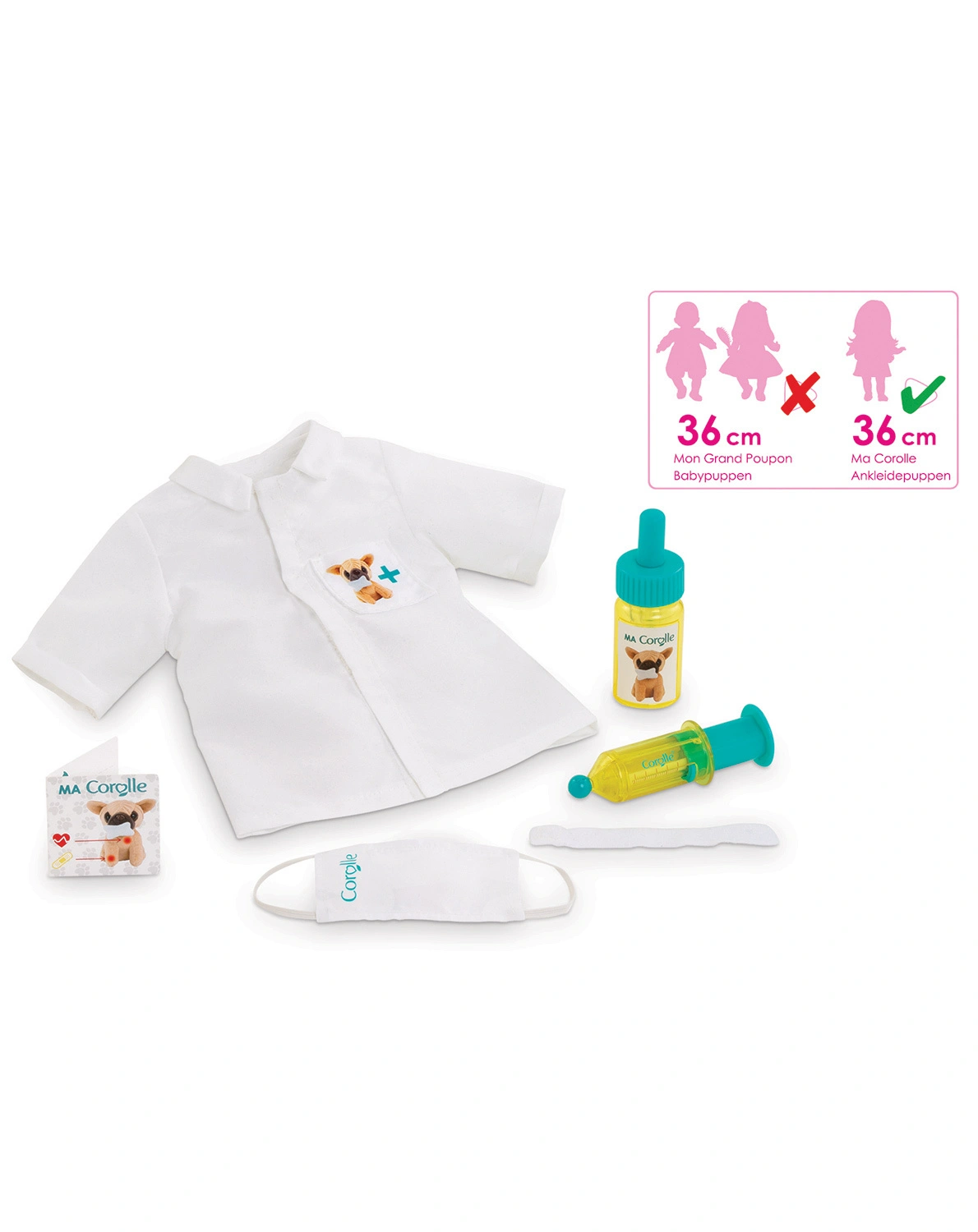 Puppenzubehör MA COROLLE - TIERARZT ZUBEHÖR SET