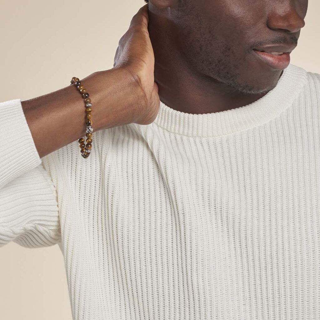 Bracelet Labhras Acier Blanc