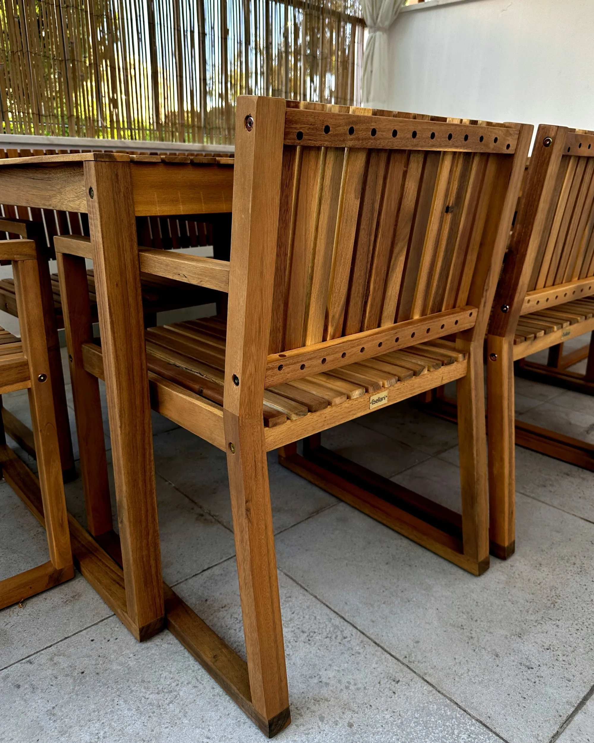 Tuinset met trolley 8-zits SASSARI II Gecertificeerd acaciahout Lichtbruin