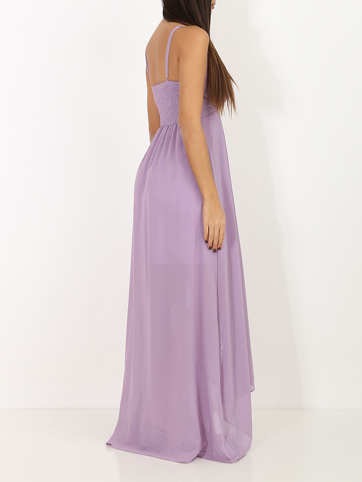 Robe de soirée longue- Violet clair