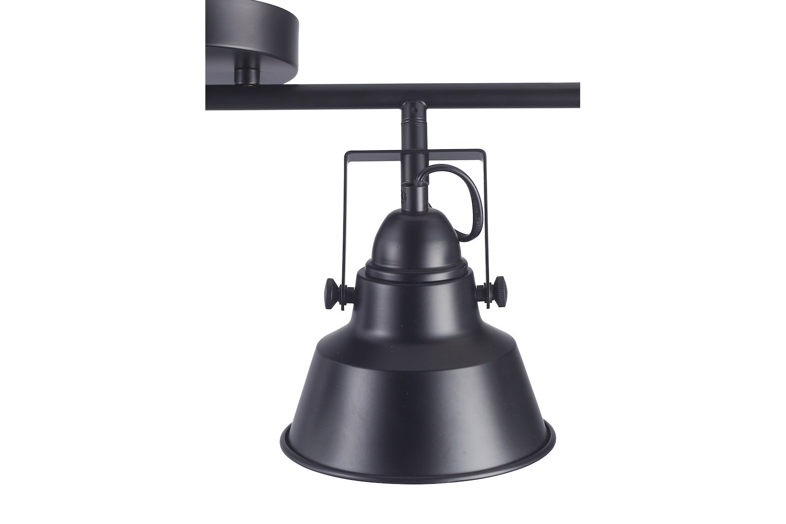 Boston taklampe Rekke-4 Sort matt 4xE14 max 5W LED