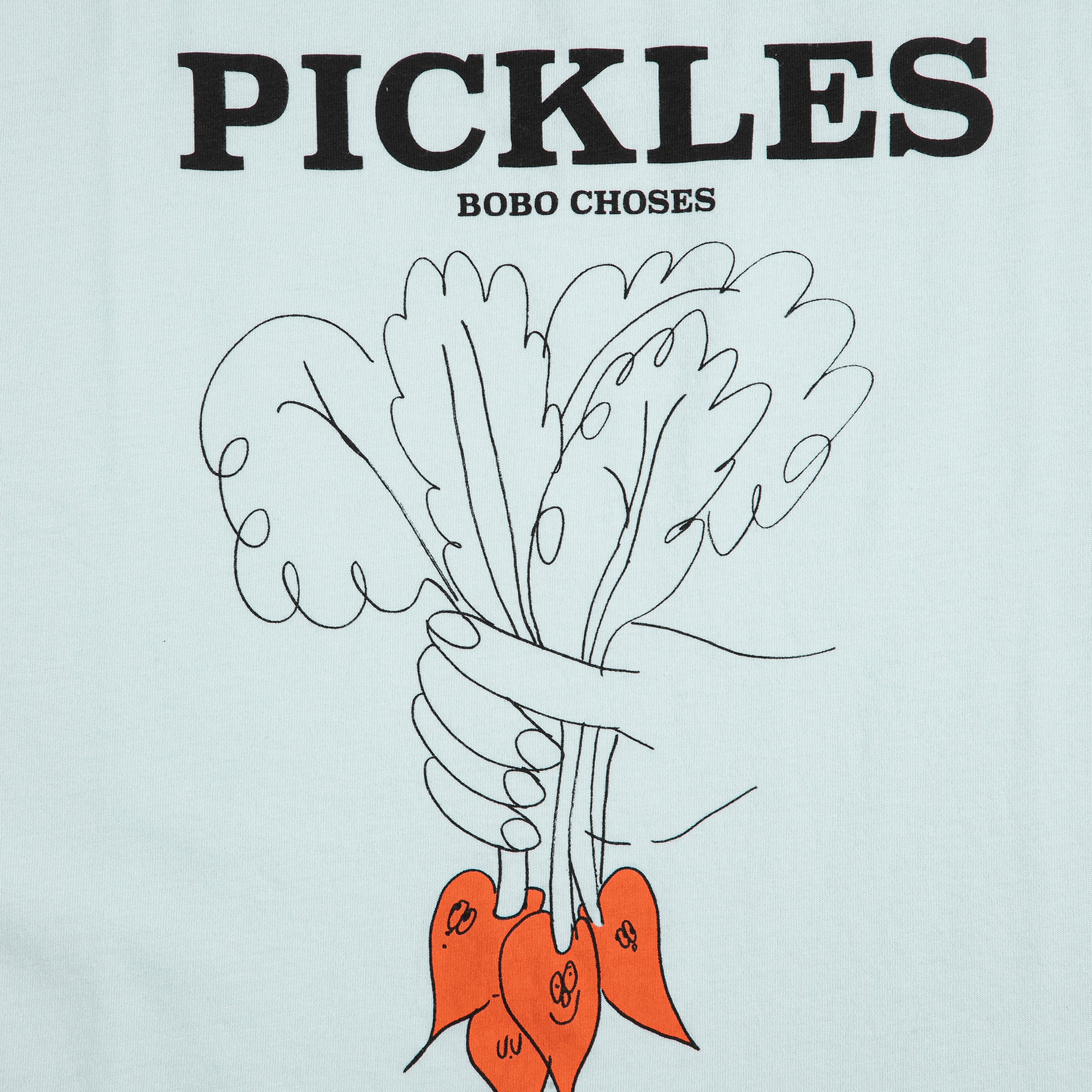 T-Shirt Bunch Of Vegetables Light Blue