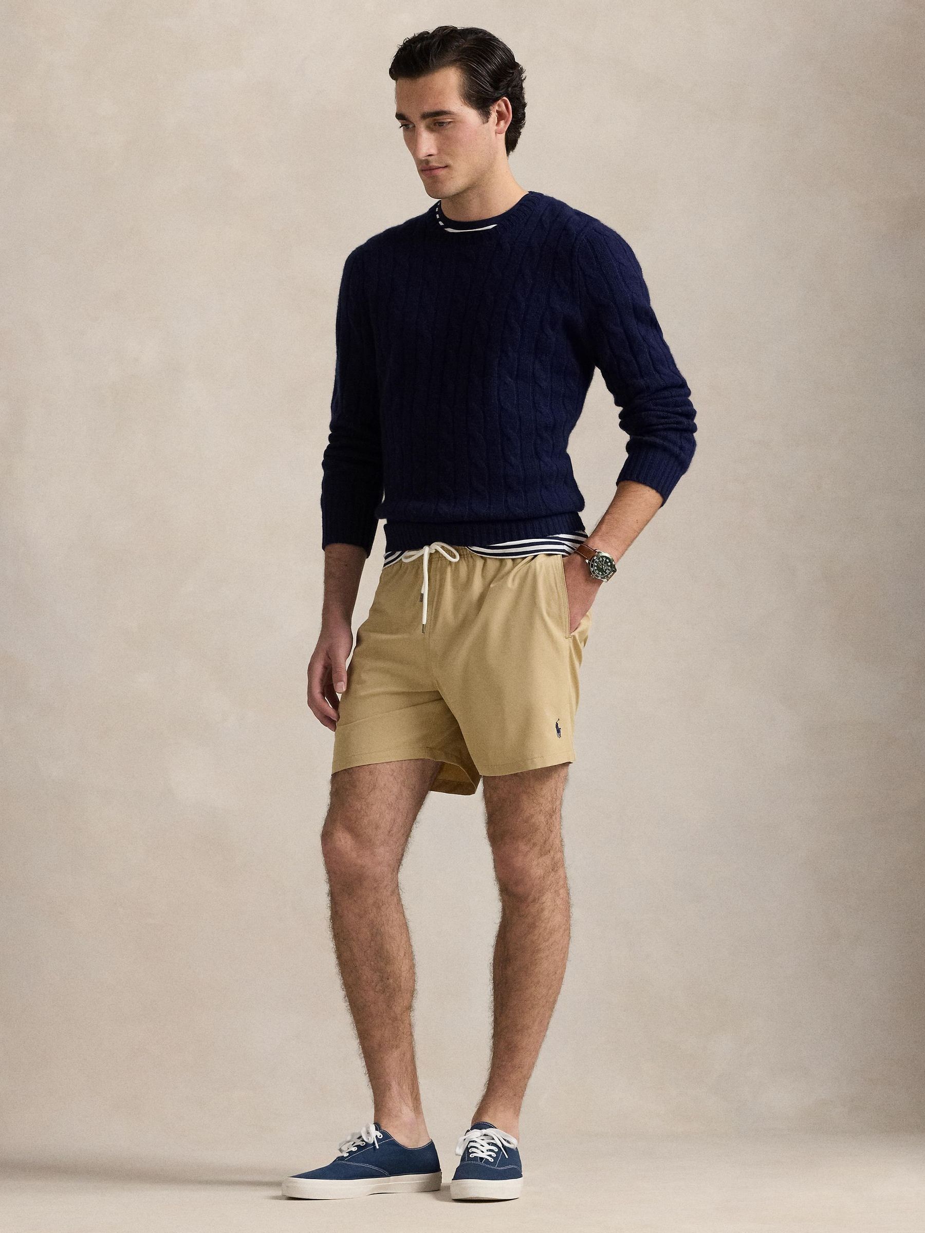 Crème - Polo Ralph Lauren Traveller Klassieke zwembroek