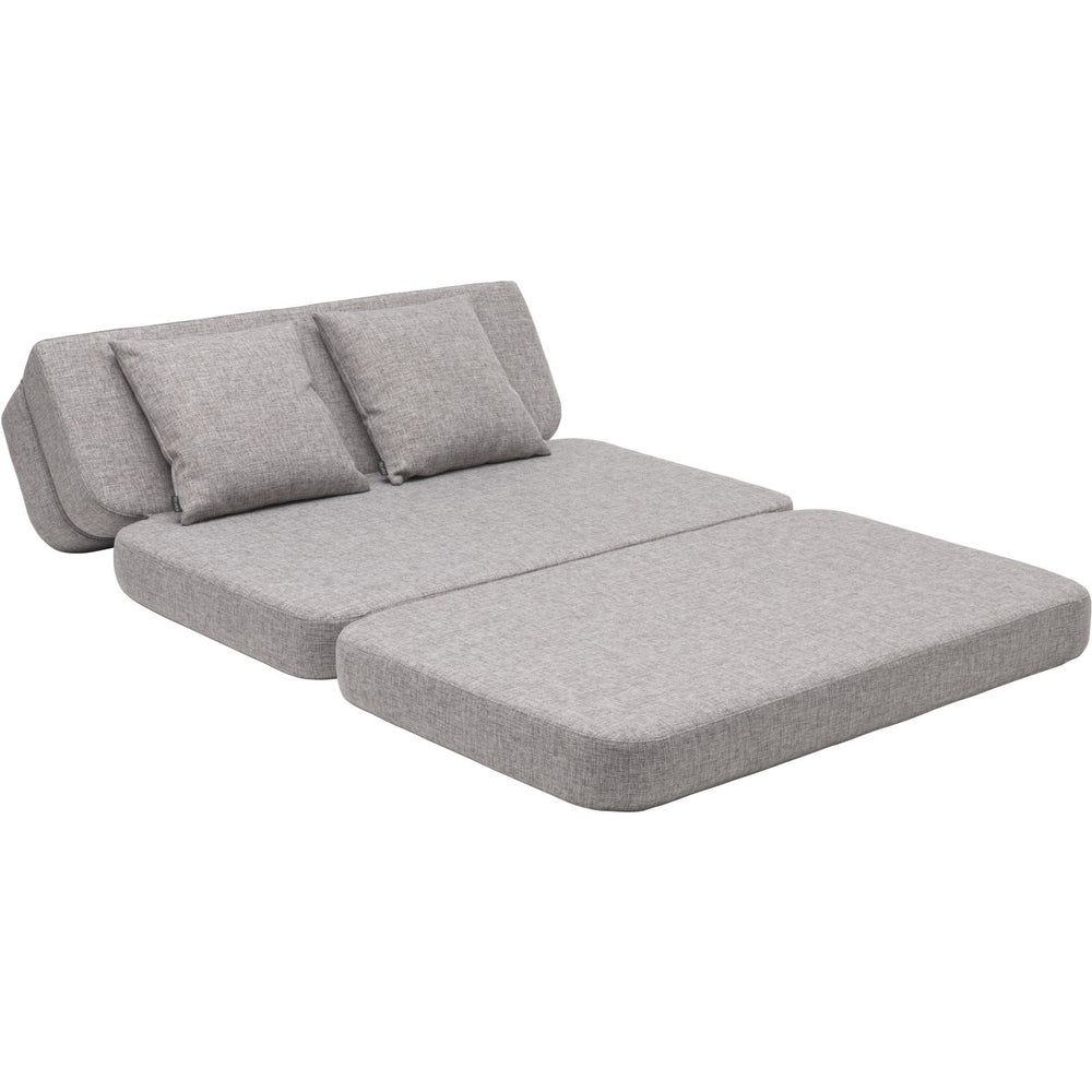 Køb by KlipKlap 3 Fold Sofa Beige With Sand KK 3 Fold Single Multi Grey With Grey KK 120 Cm