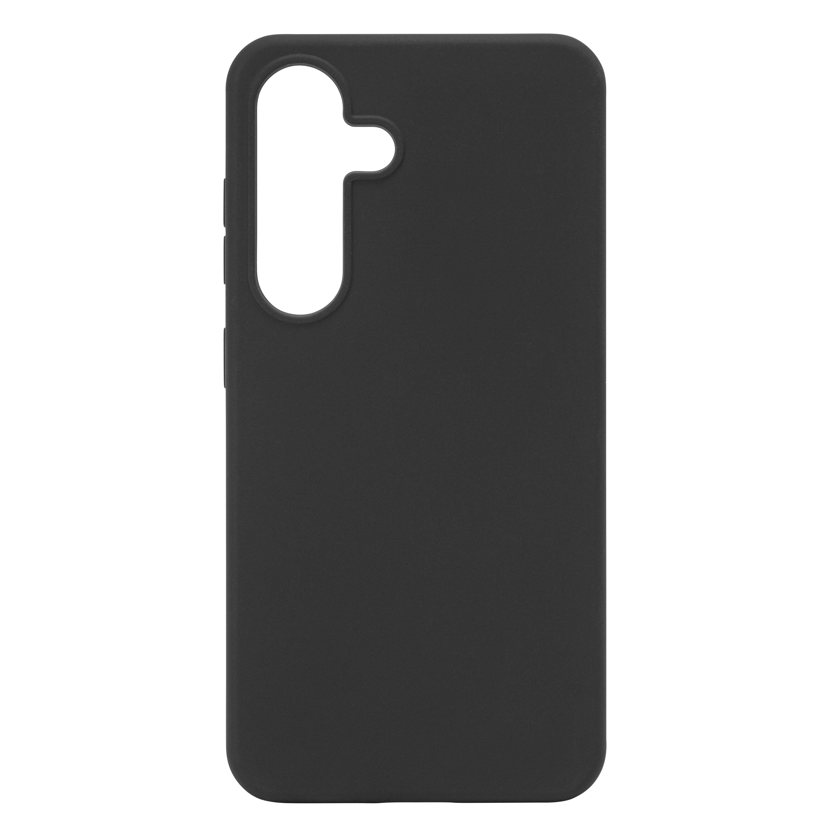 Linocell Rubber Case for Galaxy S25 Svart
