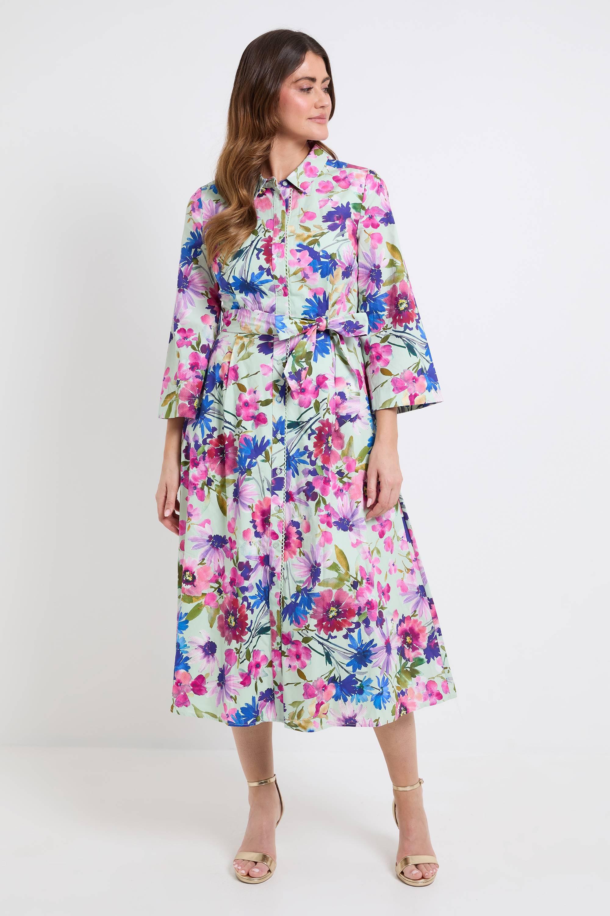 Wallis Robe Chemise En Coton À Motif Floral