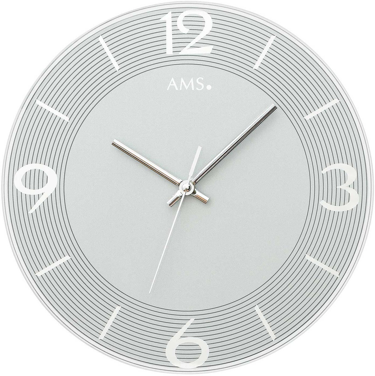 AMS 9571 Moderne wandklok, kastdiameter 30 cm