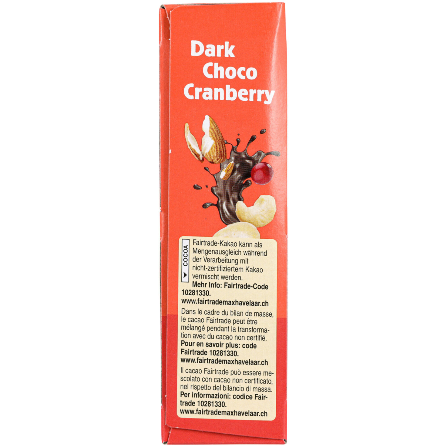 Country Nuts Dark Choco & Cranberry 6x30g
