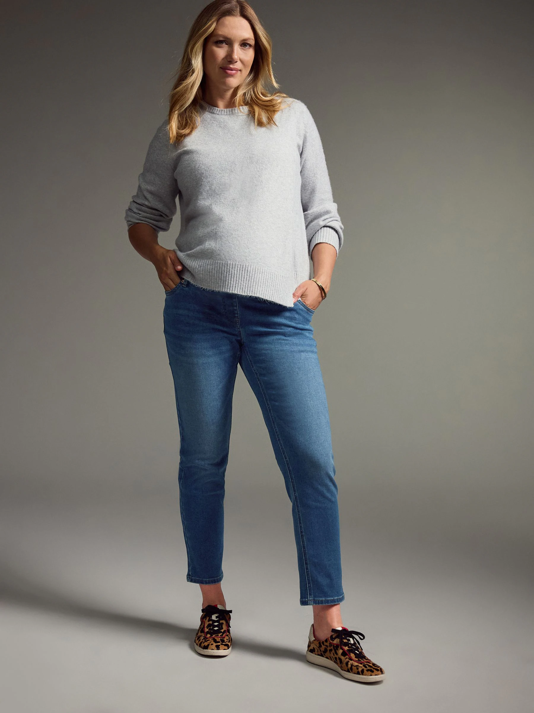 Normaal blauw - Mom zwangerschap Denim Jeans