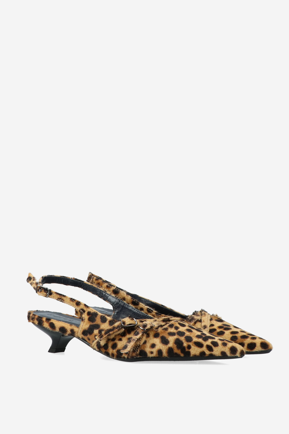 Dumb Love pony hair slingbacks