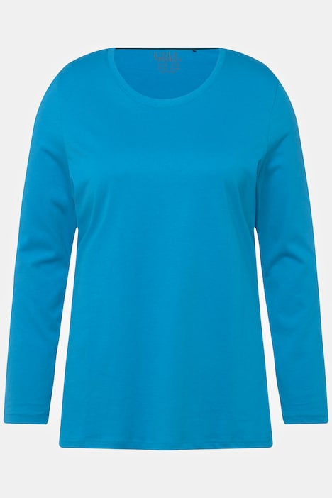 Shirt, Slim, Rundhalsausschnitt, Langarm