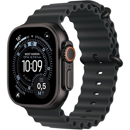 Accessoires bracelet et montre connectée Apple Océan noir 49 mm Finition titane noir