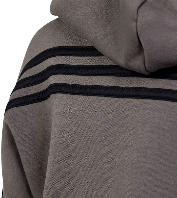 adidas - Future Icons 3-Stripes - Ritsjack - Bruin - Met Capuchon