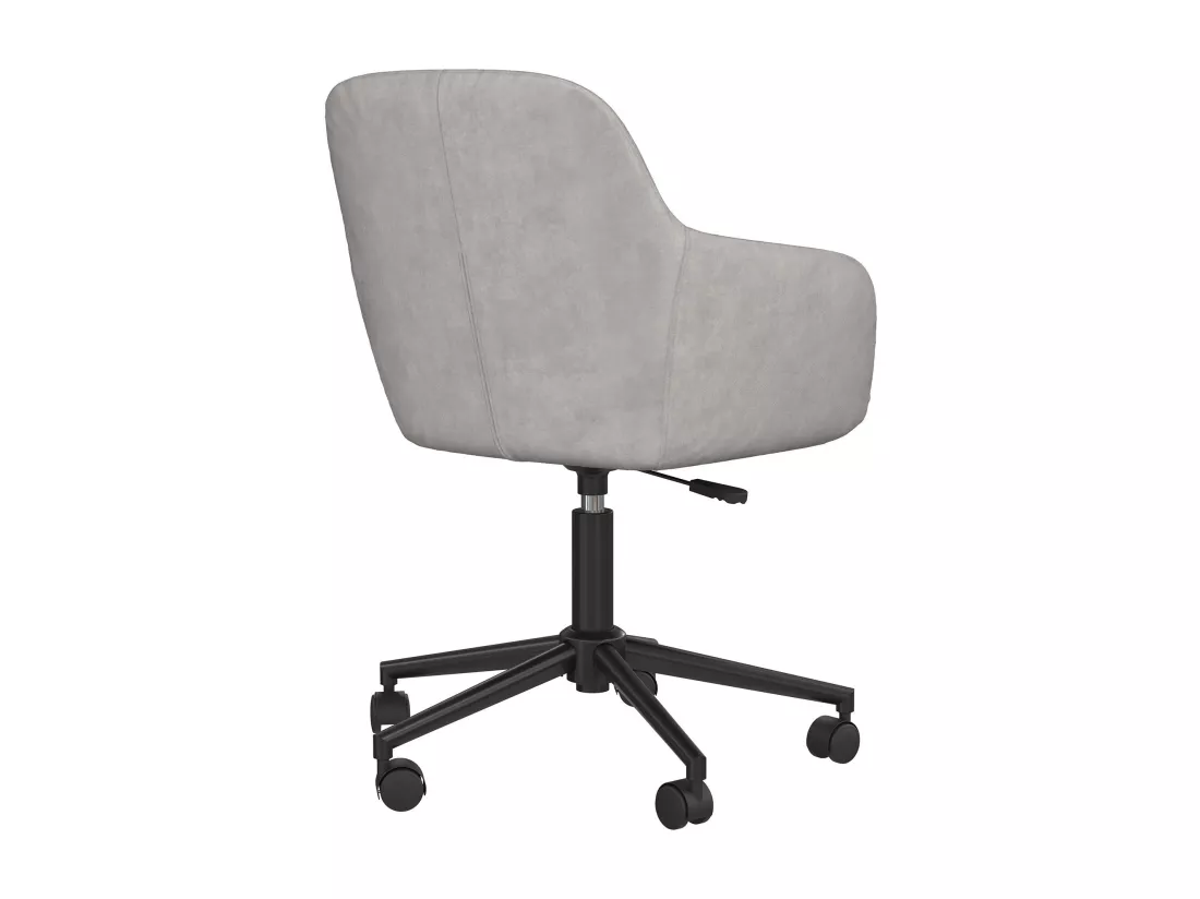 Westerleigh | Chaise de bureau en velours gris clair
