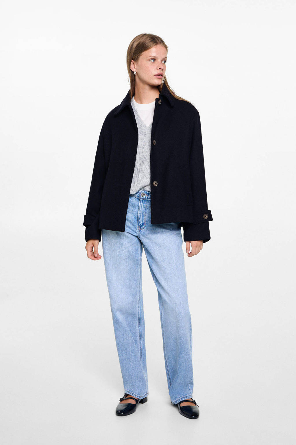 MANGO TEEN manteljas marine