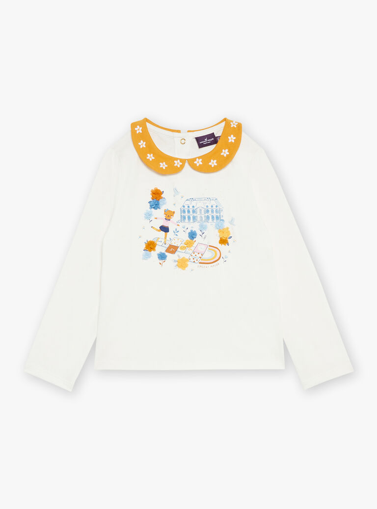 T-shirt écru en jersey