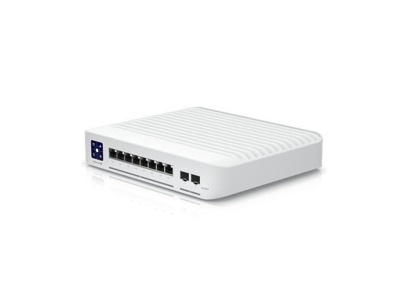 Ubiquiti PoE  Switch Enterprise 8 10 Port Layer 3, PoE Switch mit (8) 2.5GbE, 802.3at PoE  RJ45 Ports und (2) 10G SFP  Ports