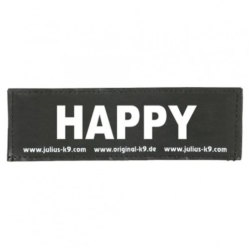Etiqueta para coleira Julius K9 Happy Dog