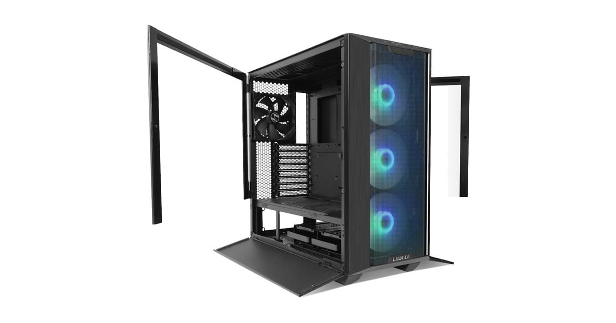 Lian LiLANCOOL III RGB midi tower behuizing  (Zwart | 2x USB-A | 1x USB-C | RGB | Tempered Glass)