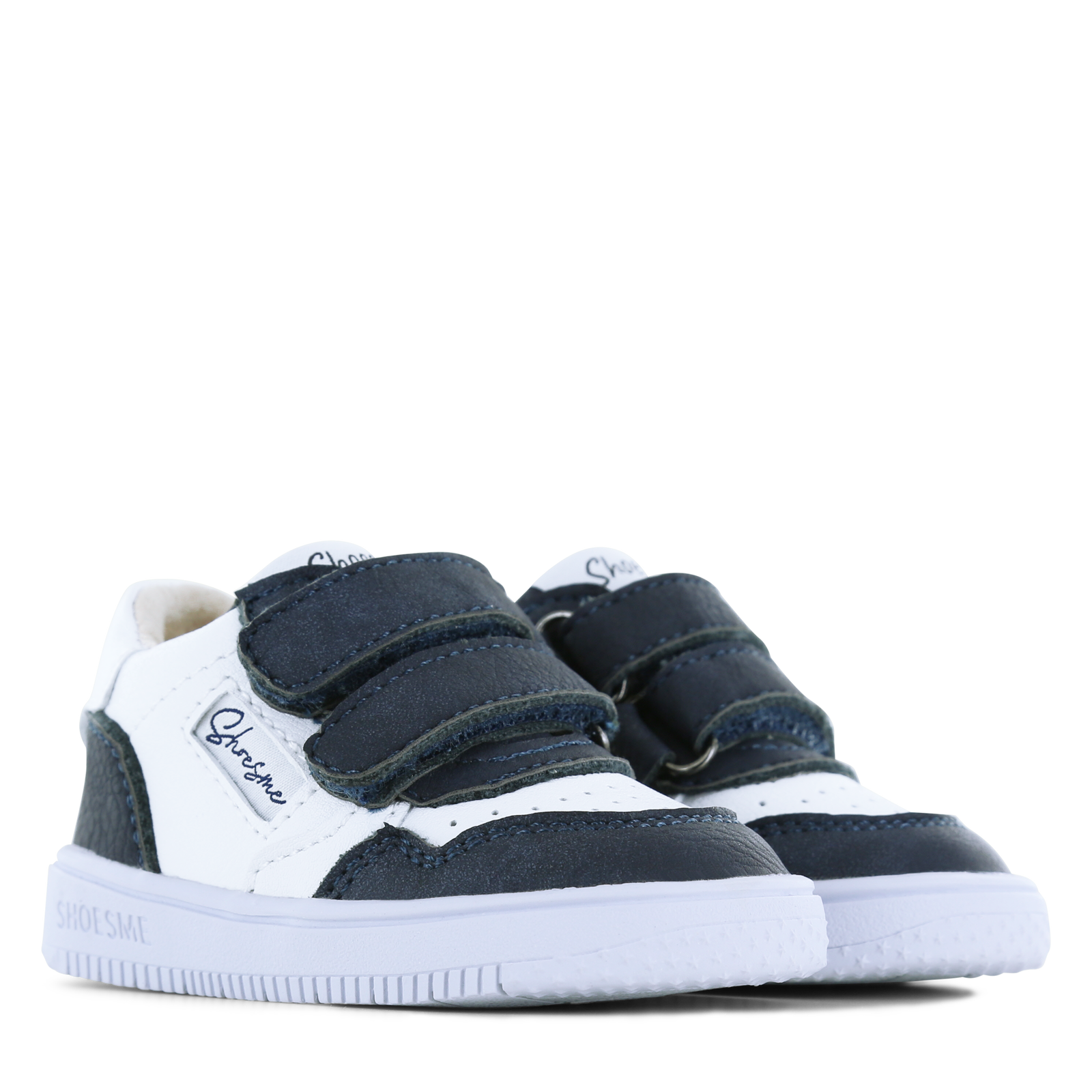 Shoesme wit-donkerblauw sneaker Leer | Jongens schoenen
