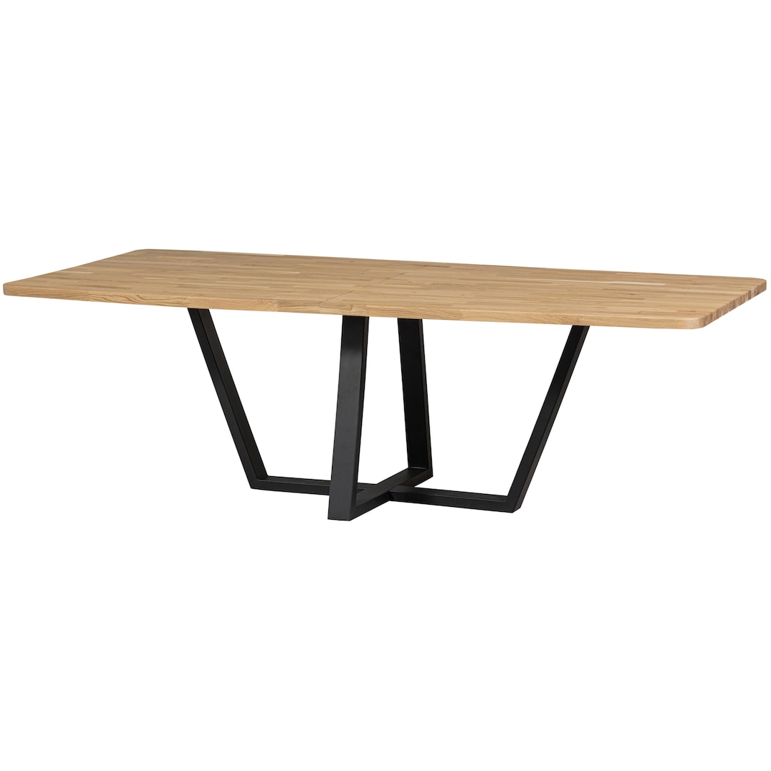 XL-Tisch COMBI-TABLO 240 x 100 cm Eiche massiv U-Gestell